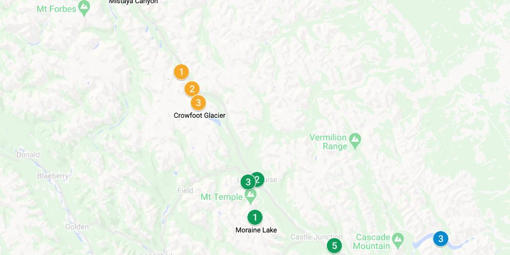 Banff Loop Maps 4 Day Banff Itinerary for First Timers (2026)